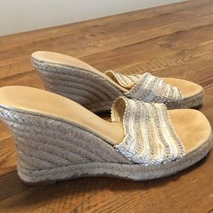 Aldo Sparkle Wedge Sandals
